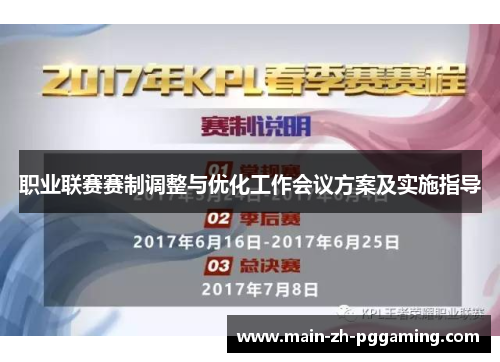 职业联赛赛制调整与优化工作会议方案及实施指导